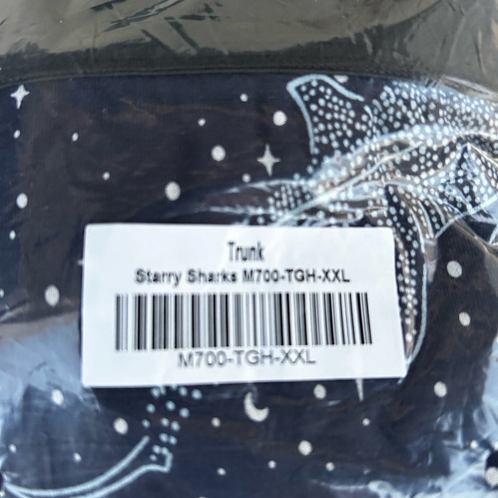 MeUndies UltraModal Core Trunk men’s size XXL. New in bag. “Starry Sharks.”